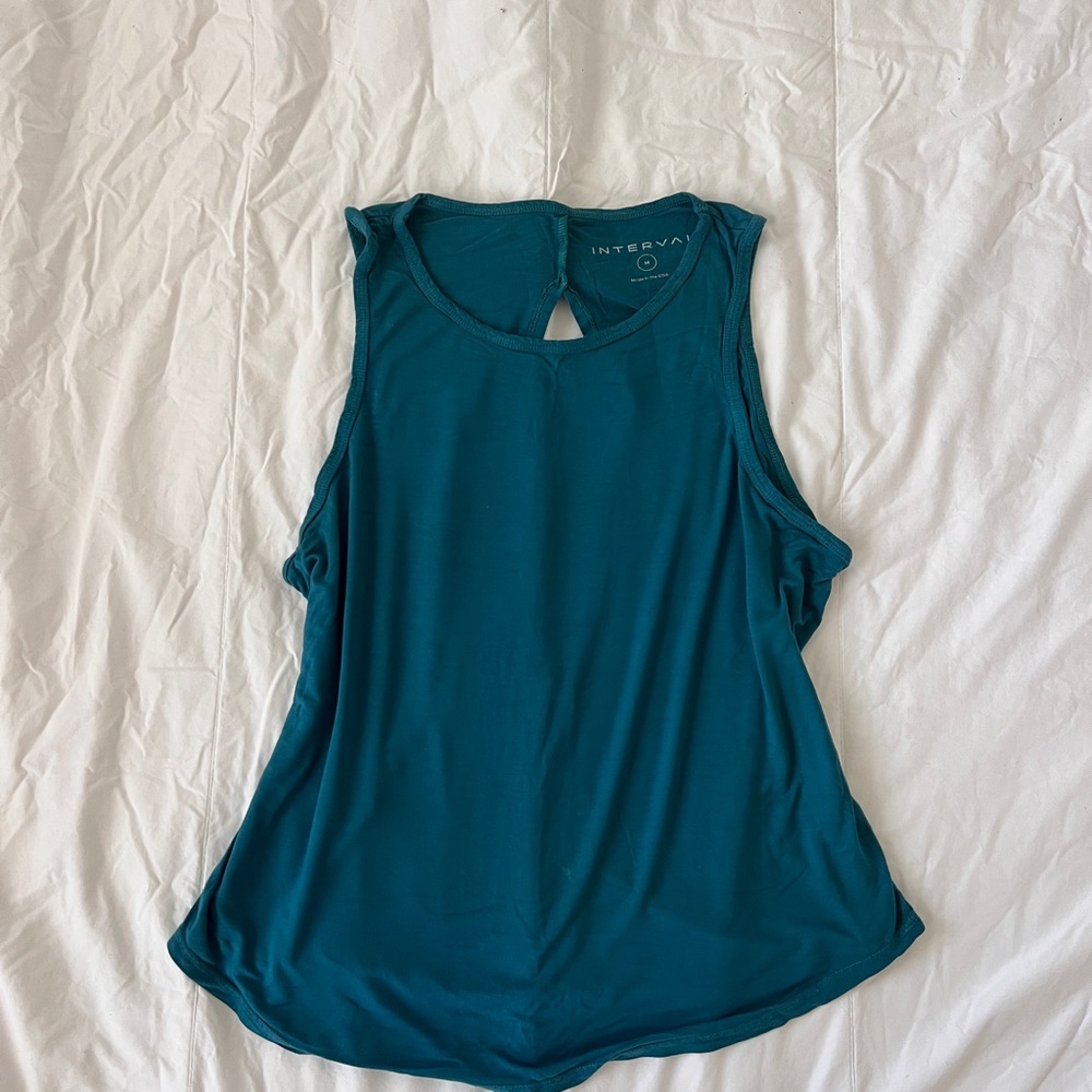 Athletic Running Teal Tank Top